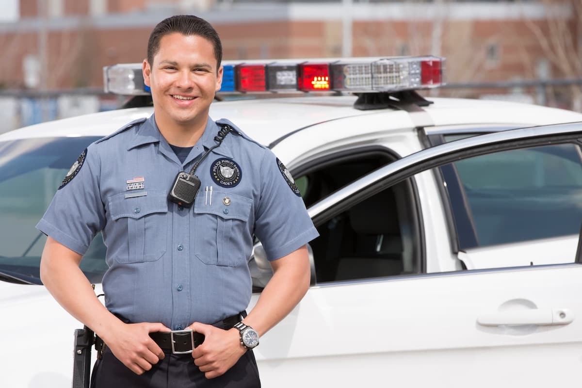 Police Officer Outside Of Car Police Officer Outside Of Car