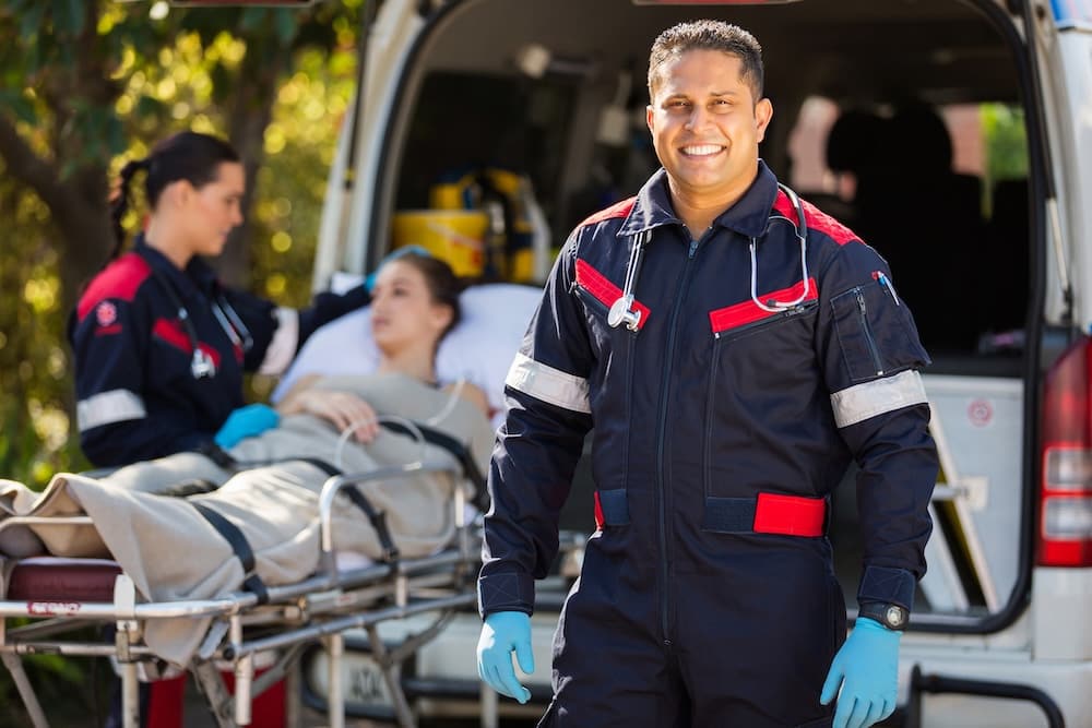 Paramedic With Colleague Paramedic With Colleague