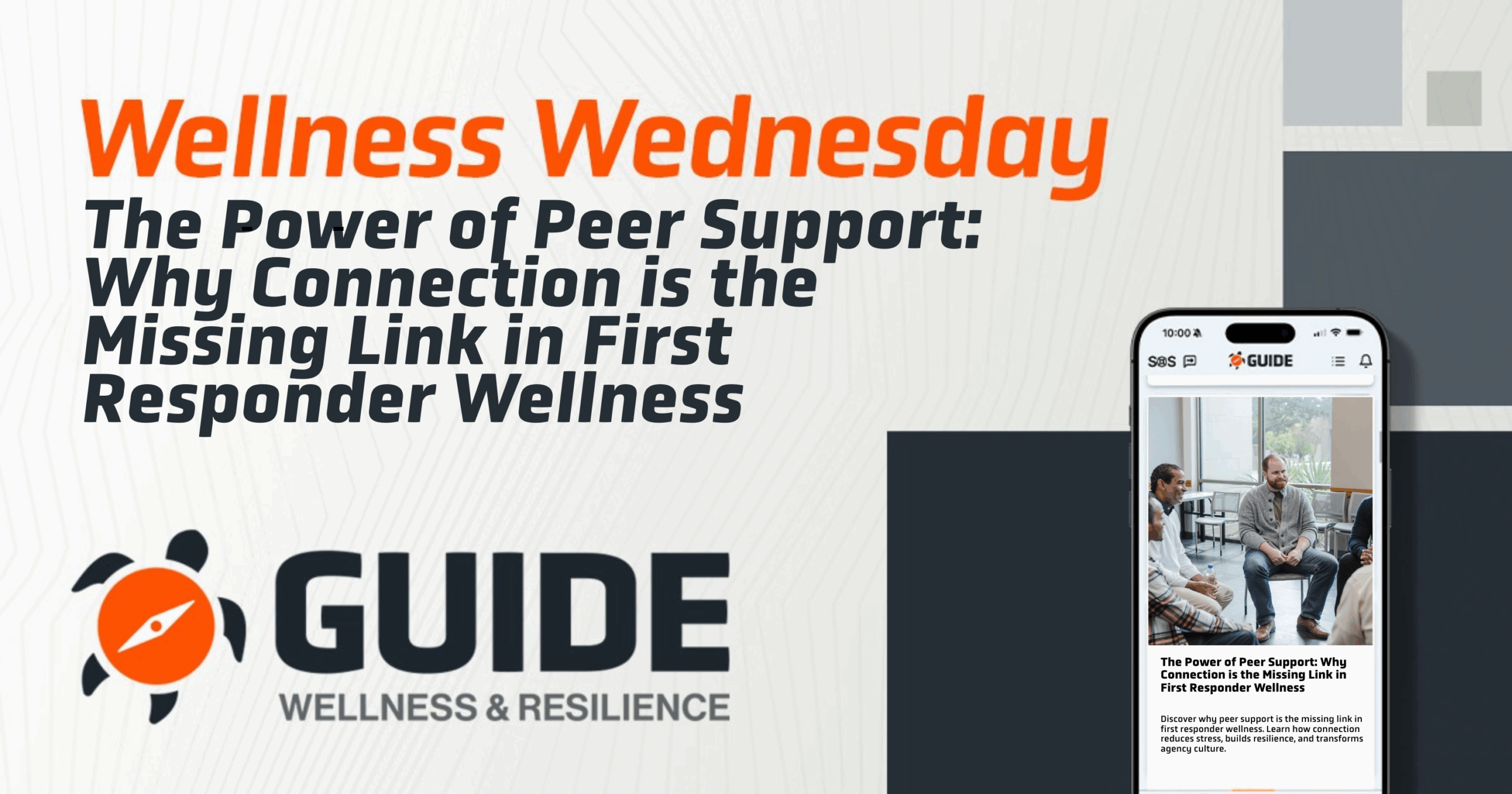The Power of Peer Support: Why Connection is the Missing Link in First Responder Wellness