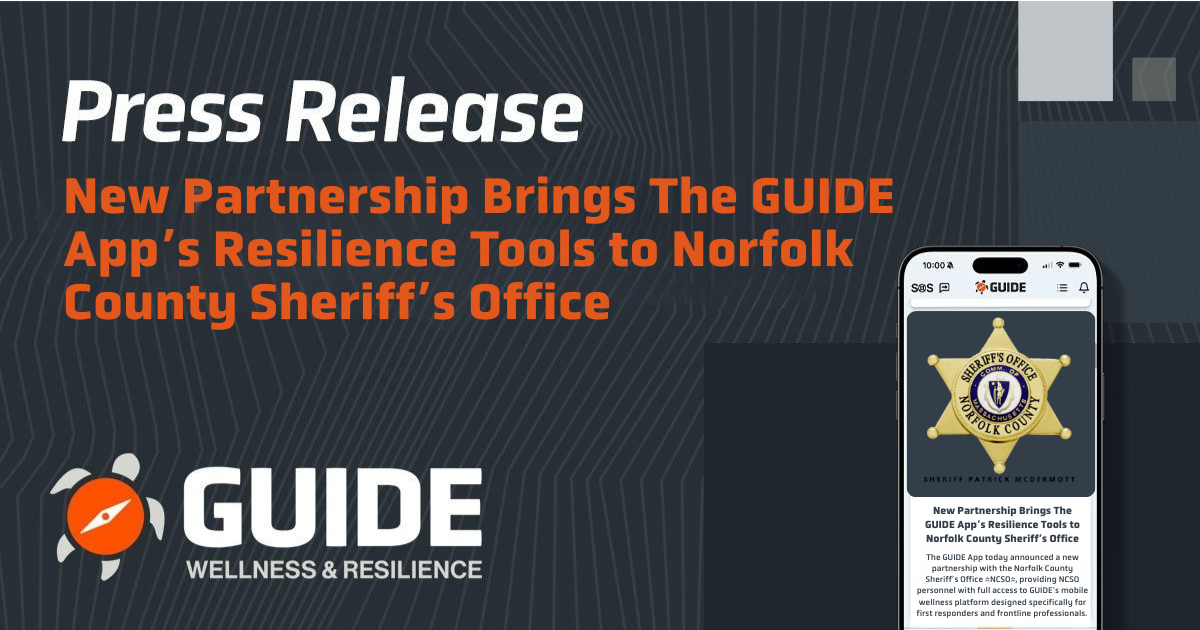 New Partnership Brings The GUIDE App’s Resilience Tools to Norfolk County Sheriff’s Office