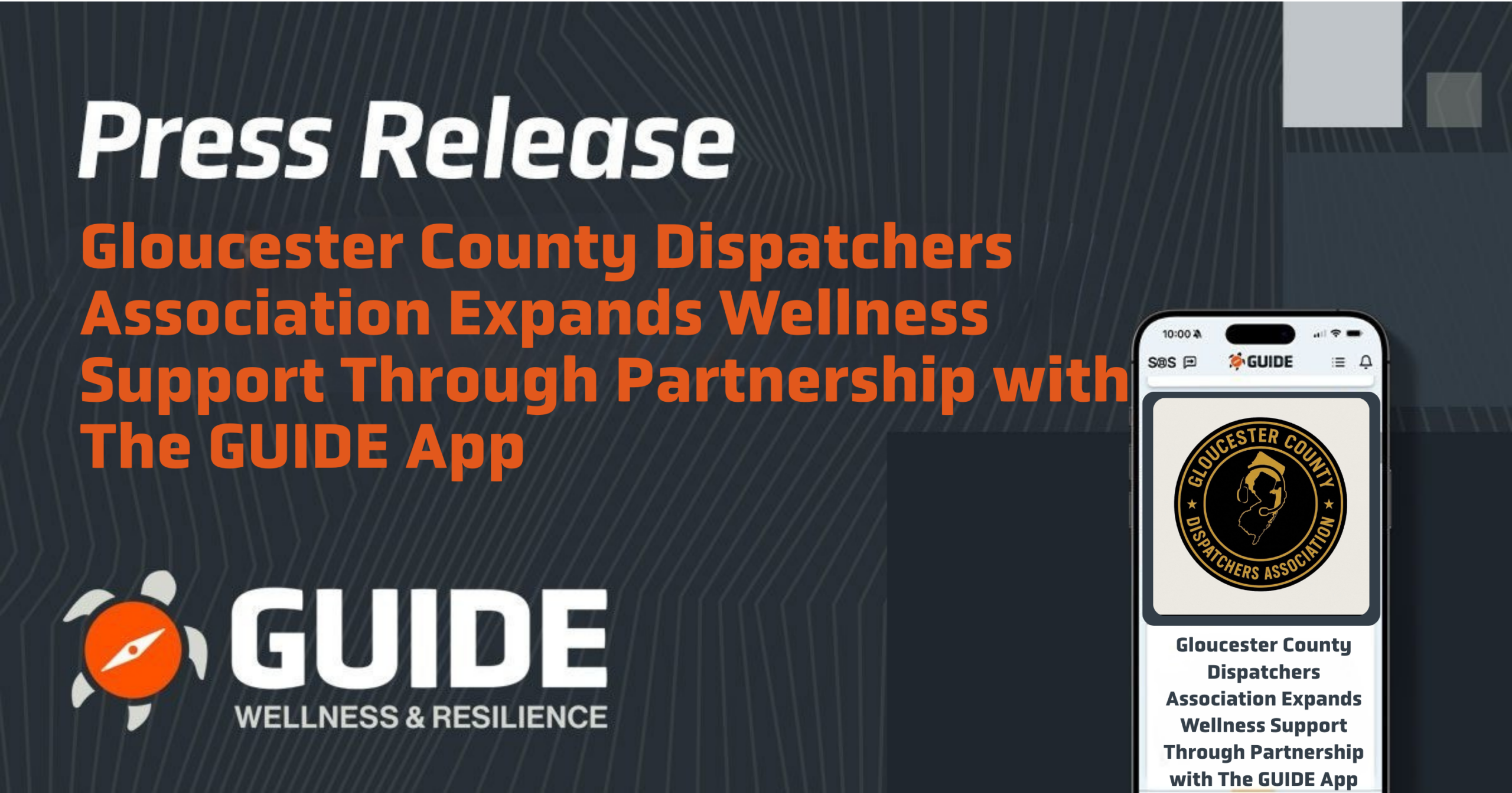 Gloucester County Dispatchers Association Expands Wellness Support Through Partnership with The GUIDE App