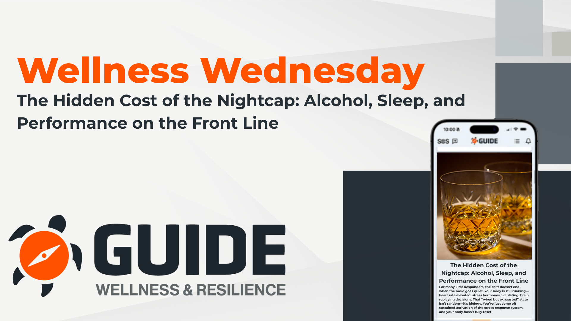 Wellness Wednesday: The Hidden Cost of the Nightcap: Alcohol, Sleep, and Performance on the Front Line