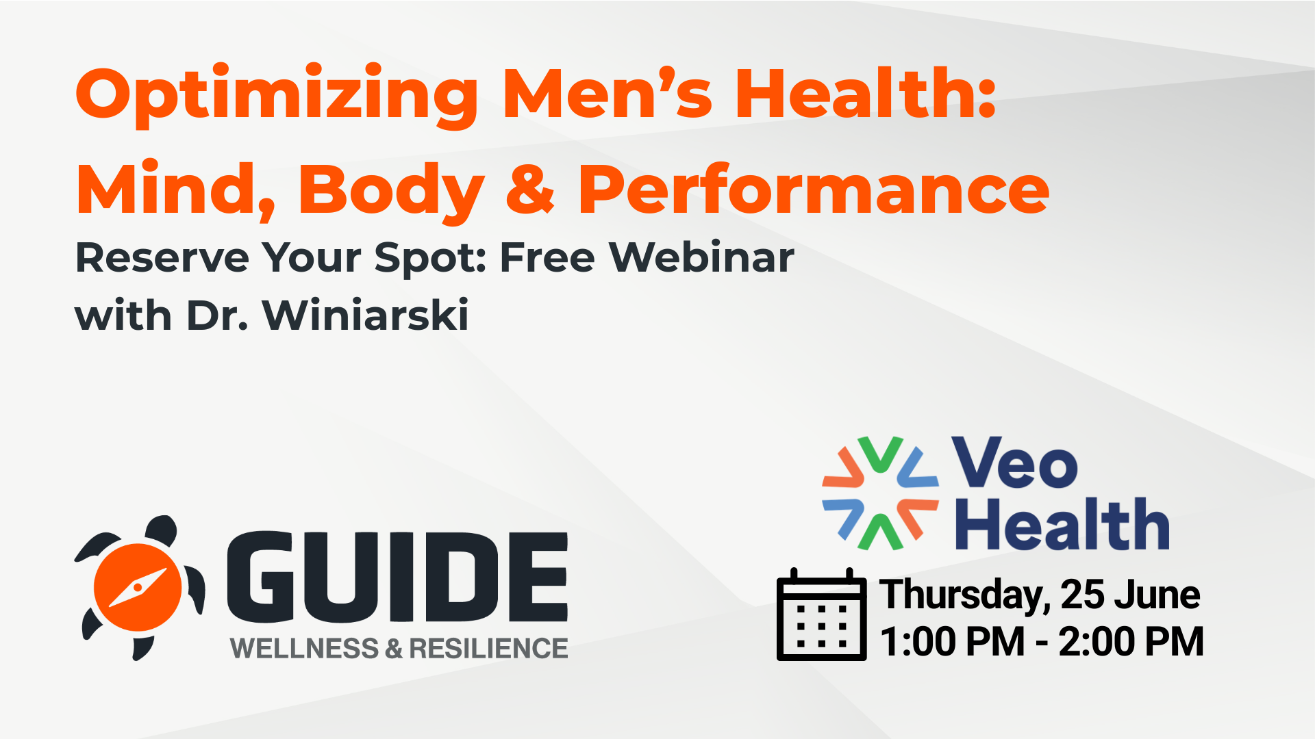 Join Our “Optimizing Men’s Health” Webinar