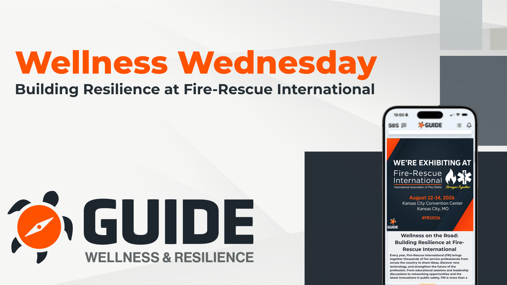 Wellness Wednesday – Wellness on the Road: Building Resilience at Fire-Rescue International