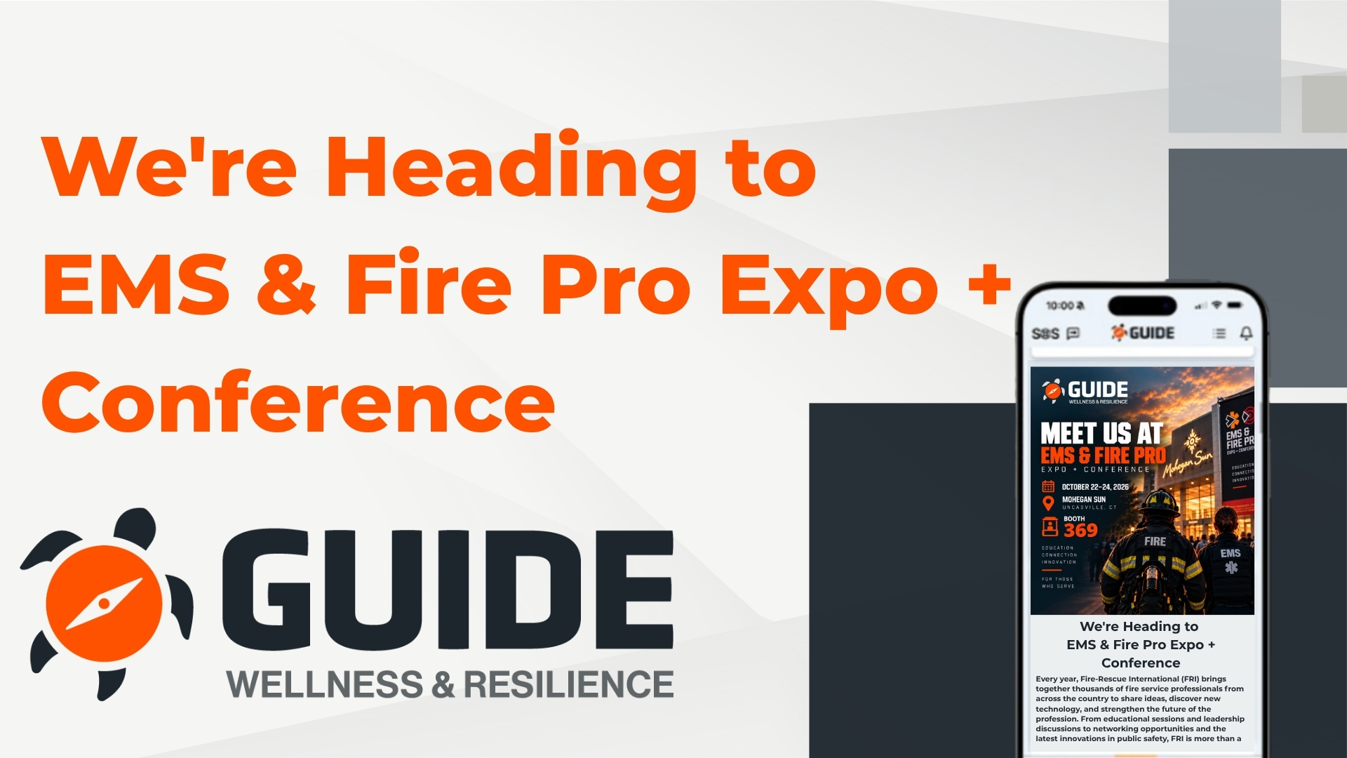 The GUIDE App Is Heading to the 2026 EMS & FIRE PRO Expo