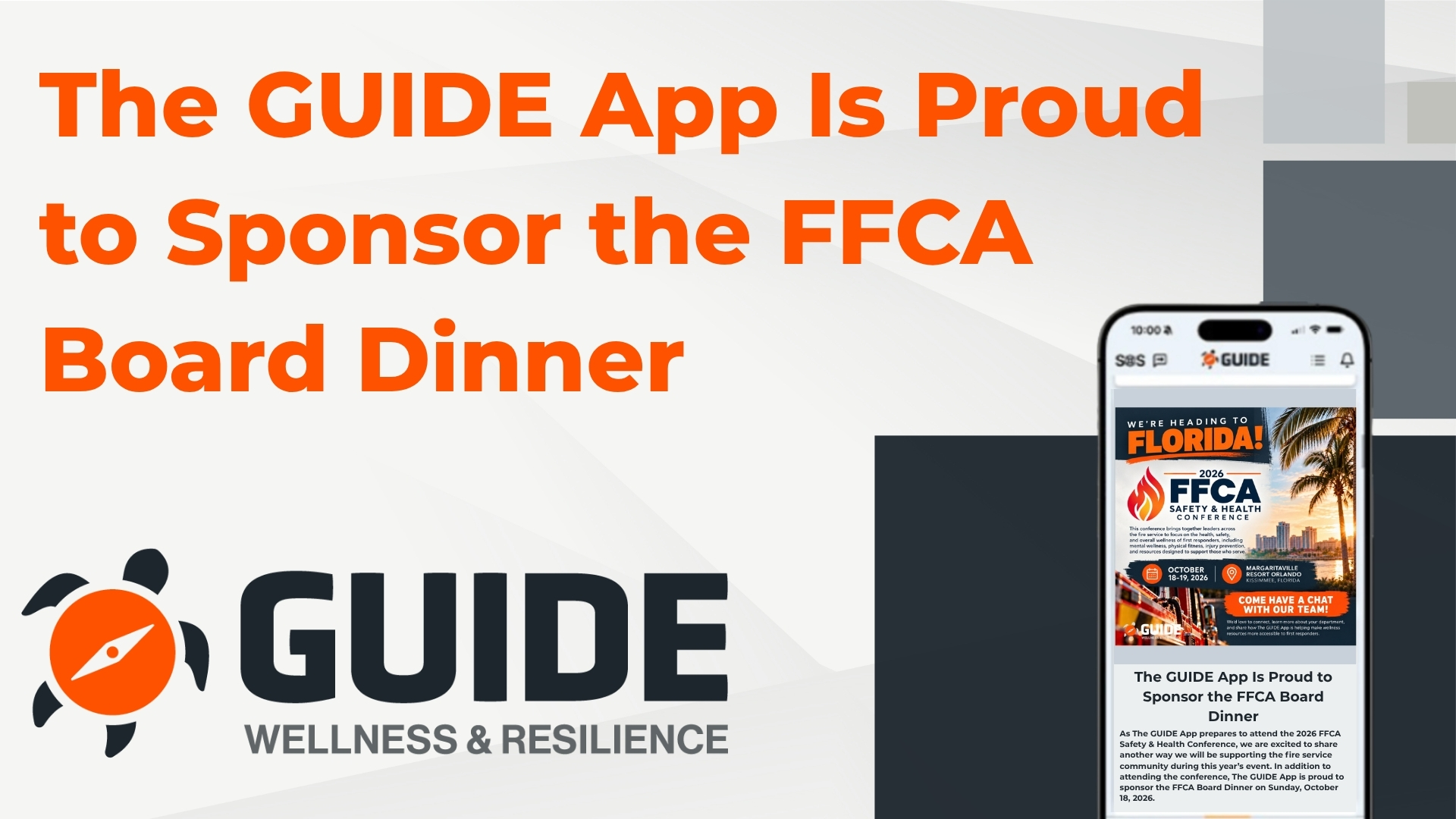 The GUIDE App Is Proud to Sponsor the FFCA Board Dinner